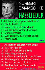 Norbert Damaschke - Cassette Hasslieder