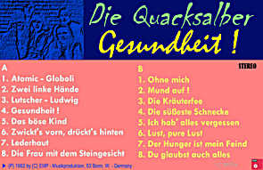 Die Quacksalber - Cassette Gesundheit !